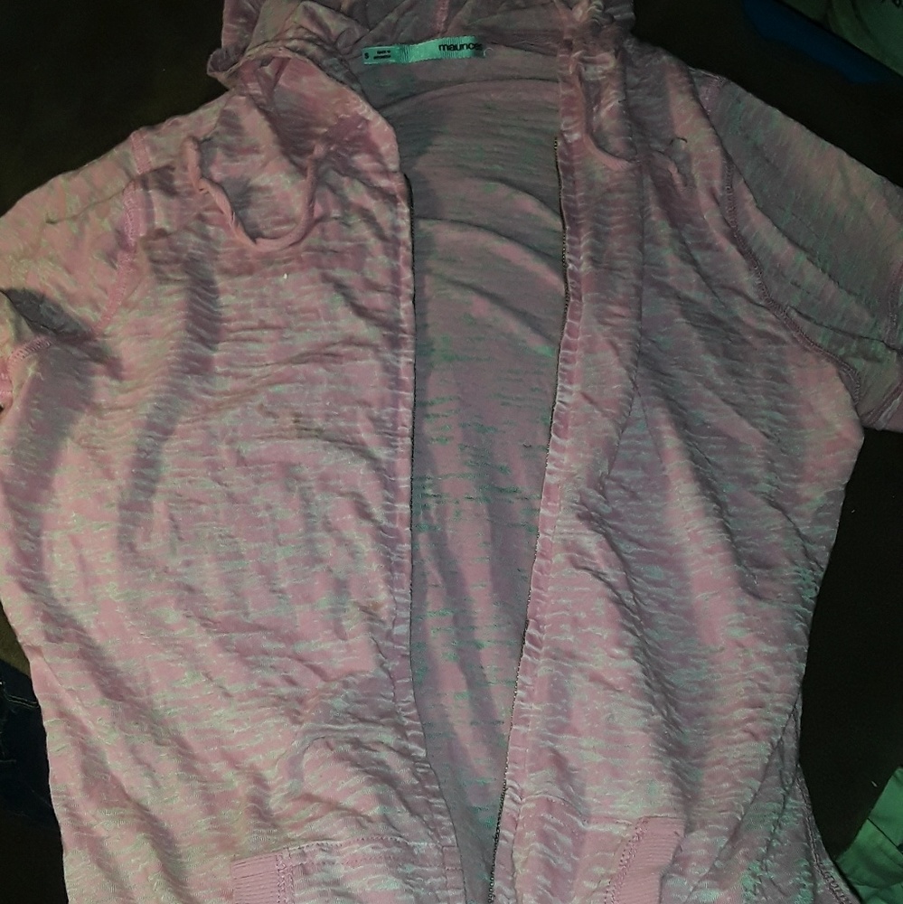 Comfortable, pink, short sleeve jacket